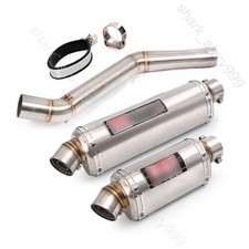 Exhaust End Tips Tail Muffler Mid Link Pipe System For CF-Moto 650MT 650NK 400NK