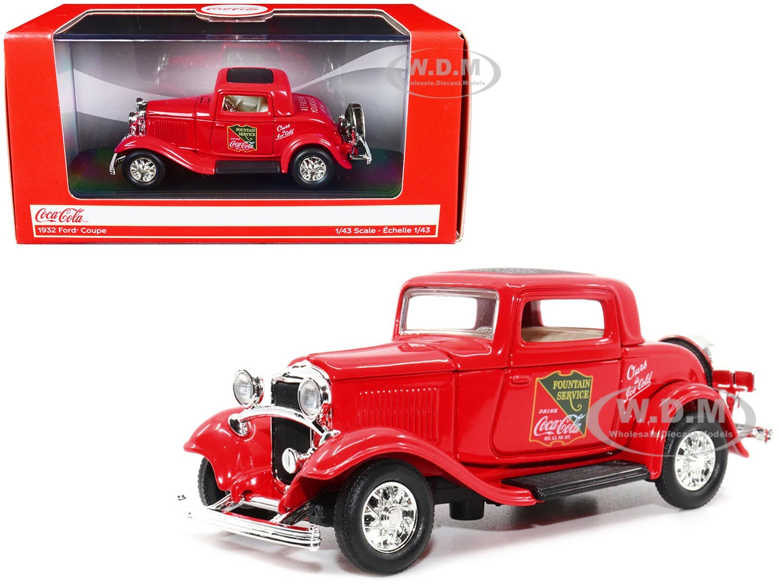 1932 FORD COUPE COCA-COLA RED 143 МОДЕЛЬ АВТОМОБИЛЯ ИЗГОТОВЛЕННАЯ НА ЗАКАЗ MCC 443030 5290₽