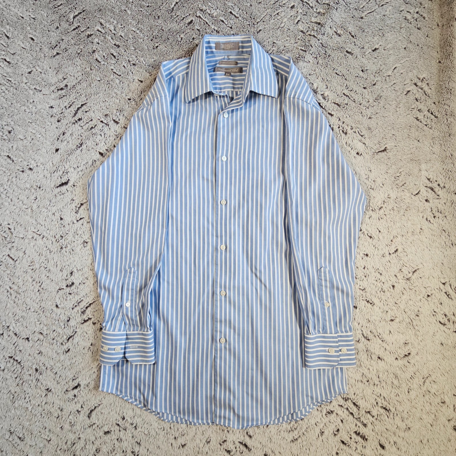 Bundle of 3 formal shirts M&S 15 1/2 Yellow/Pinstripe image 9