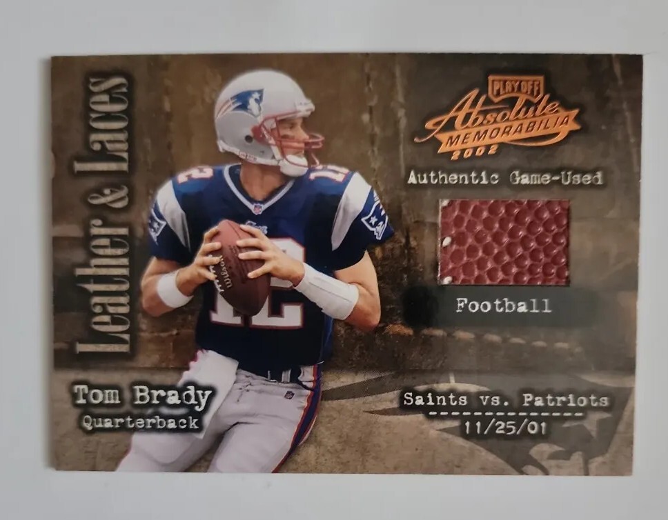 2002 Absolute Memorabilia Tom Brady Leather & Laces #LL30 #ed/500 Only 1 on eBay