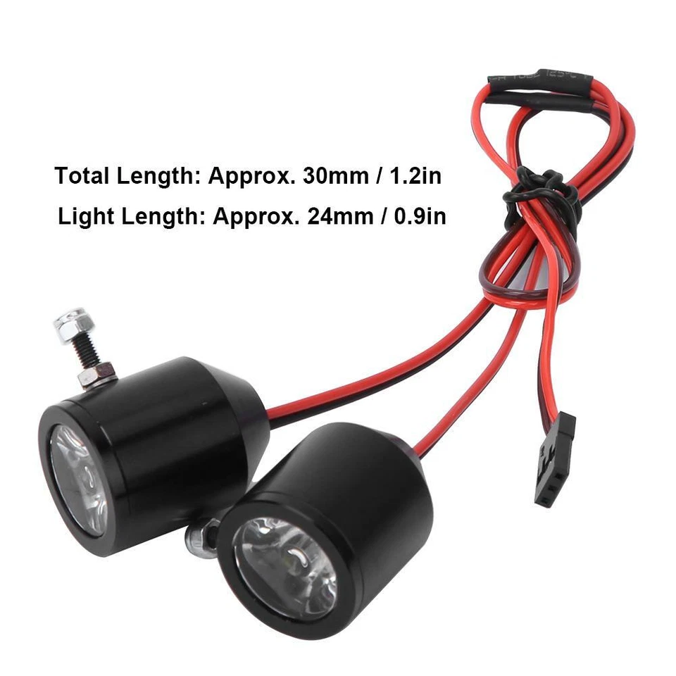 3W LED Scheinwerfer für RC Auto Rücklicht Modellbau Suchscheinwerfer - Bild 4 von 4