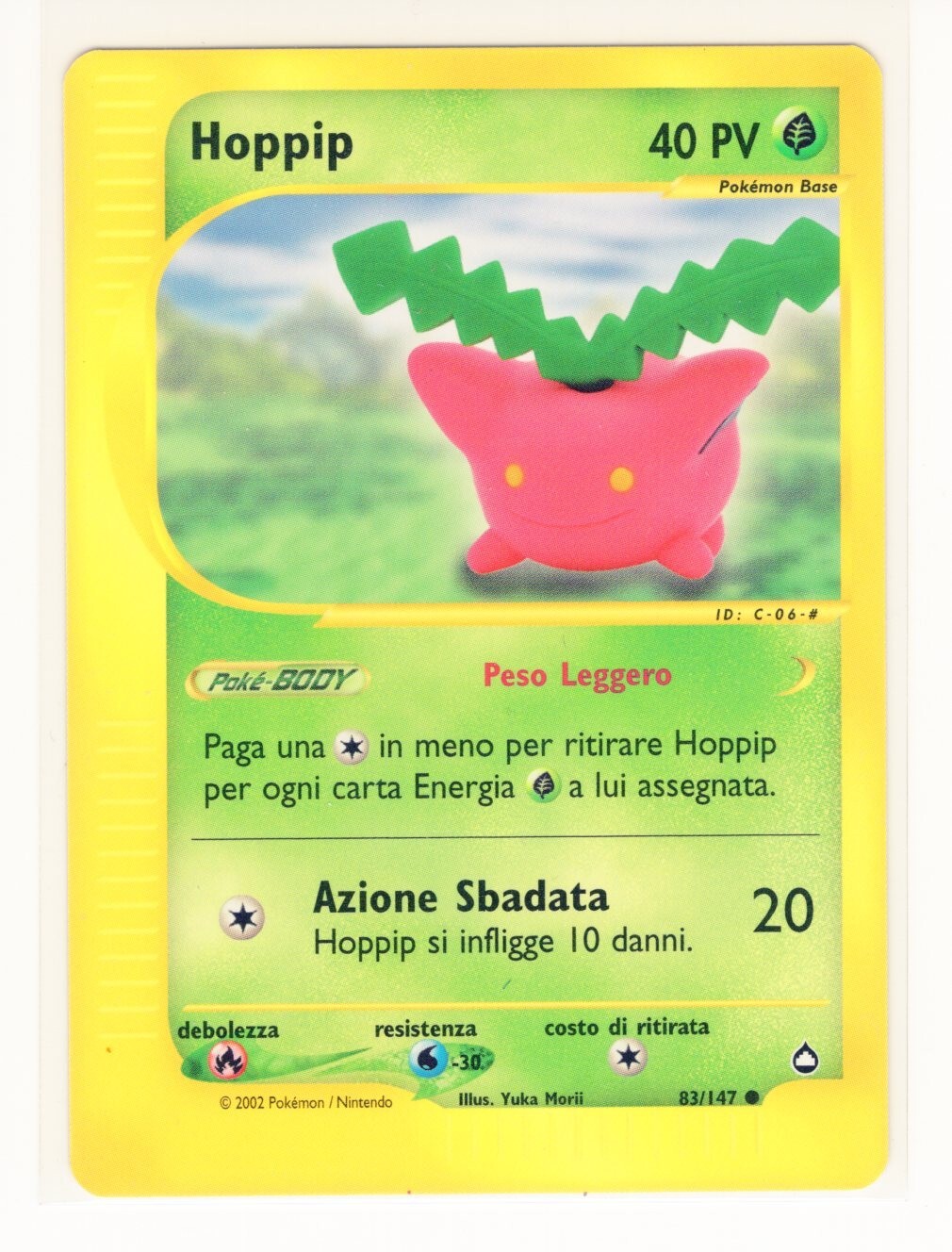 ~ITA~ ITALIAN Hoppip Aquapolis 83/147 Pokemon Card (AQ2)