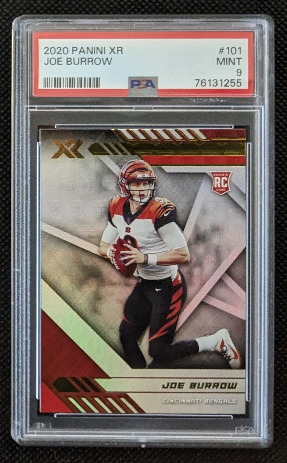 2020 Joe Burrow Panini XR Football RC Rookie #101 - PSA 9 - MINT