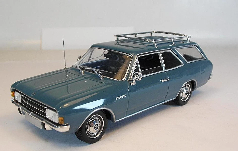 Minichamps PMA 1/43 Opel Rekord C / Commodore A Caravan Kombi blaugrau #7629