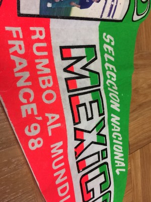 メキシコ代表 1998フランスW杯 Reissue Vintage🔥 France 1998 FIFA's World Cup Mexico's Pennant Tricolor