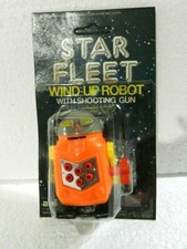 ROBOT STAR FLEET WIND-UP WITH SPARKING ACTION 1978 HONG KONG MIB DIFFERENT COLOR