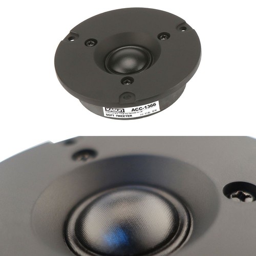 Tweeter Speaker Silk Film Dome HIFI Home Theater Treble Tone Loudspeaker 40W 2Pc - Afbeelding 4 van 8