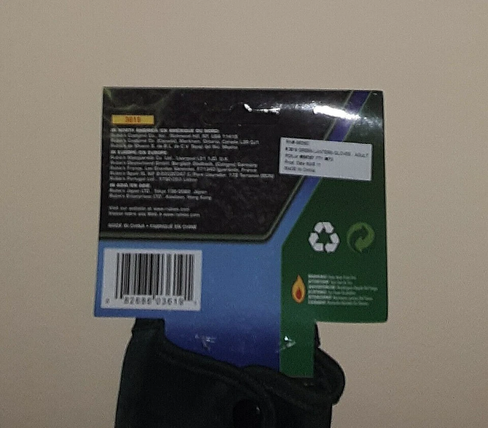 Guantes Linterna Verde para Adultos Rubie 14+ Halloween/Cosplay Foto 3 de 3