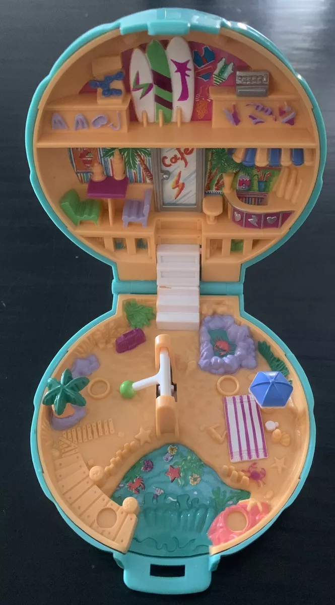 Polly Pocket Beach Party Clamshell Compact Without Doll Bluebird 1989 Cad