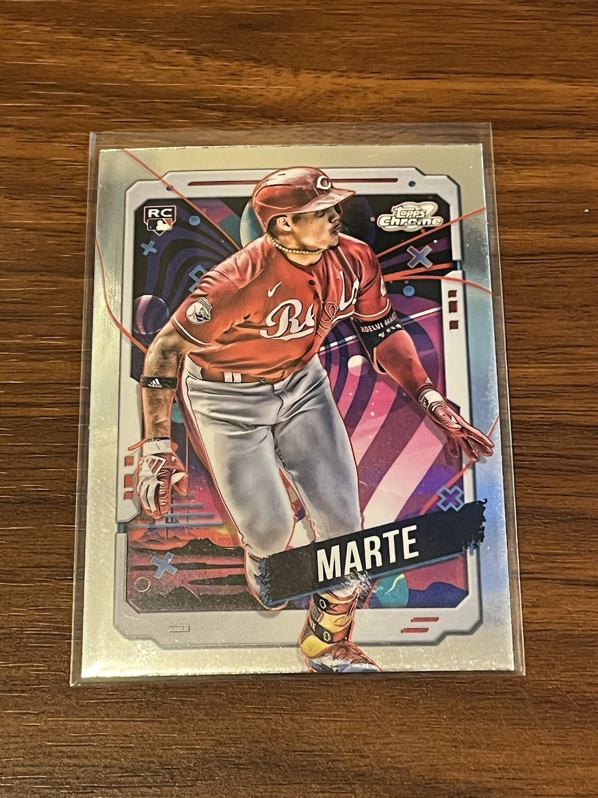 Noelvi Marte 2024 Topps Chrome Cosmic Baseball RC #16 Cincinnati Reds