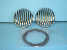 1936 Ford Passenger Car Horn Grille Covers With Mounting Pads Coupe Sedan