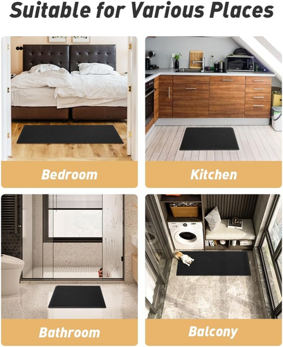 Upgraded Waffle Runner Rug Super Absorbent Non Slip Bath Mats for Bathroom Machi - Picture 7 of 7