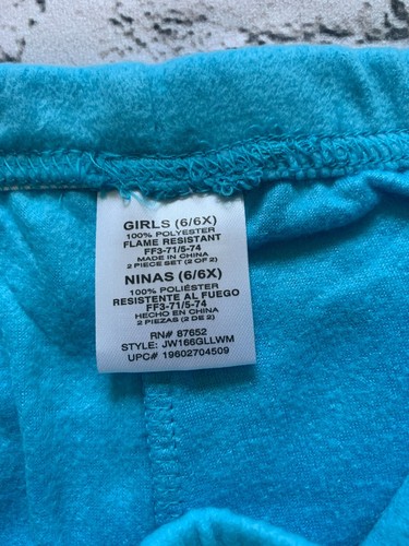 JoJo Siwa 2 PIECE PJ SET SIZE 6-6X FLANNEL GIRLS, Long Sleeve NWT COLOR BLUE - Picture 4 of 7