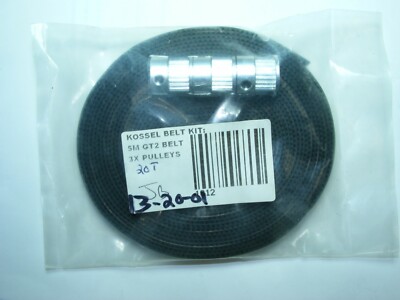 KOSSEL 3D 3X PULLEY 20T 5MM & 5 METER BELT GT2 6 MM WIDE 2MM PITCH USA EXPEDITED