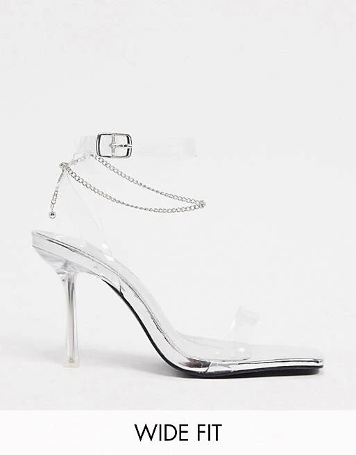 Silver Heels  Womens Silver Heels - Public Desire USA