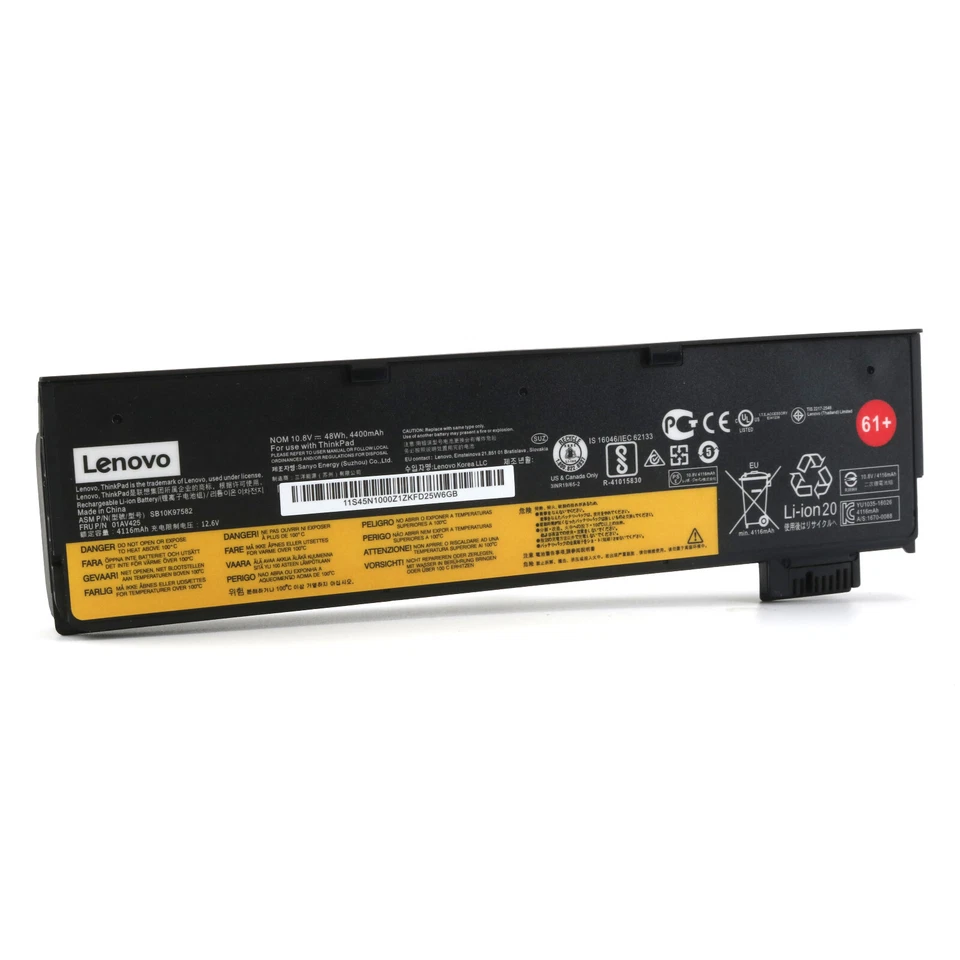 Genuine OEM 61+ Battery For Lenovo Thinkpad T470 T480 T570 01AV425 01AV424 48Wh - Image 2 of 4