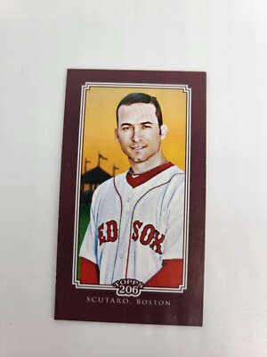 1/1 CAROLINA BRIGHTS MAROON BLANK BACK RARE 2010 Topps T206 MARCO SCUTARO BOSTON