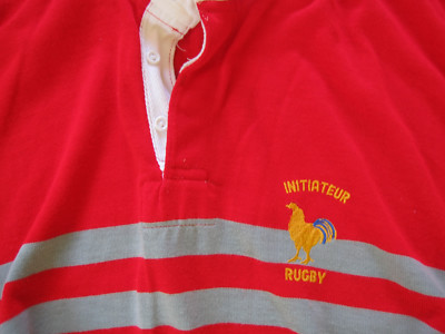 Maillot Rugby Vintage F.F.R ÎLE DE FRANCE Halbro, Années 90, Taille S/M, Bleu/blanc