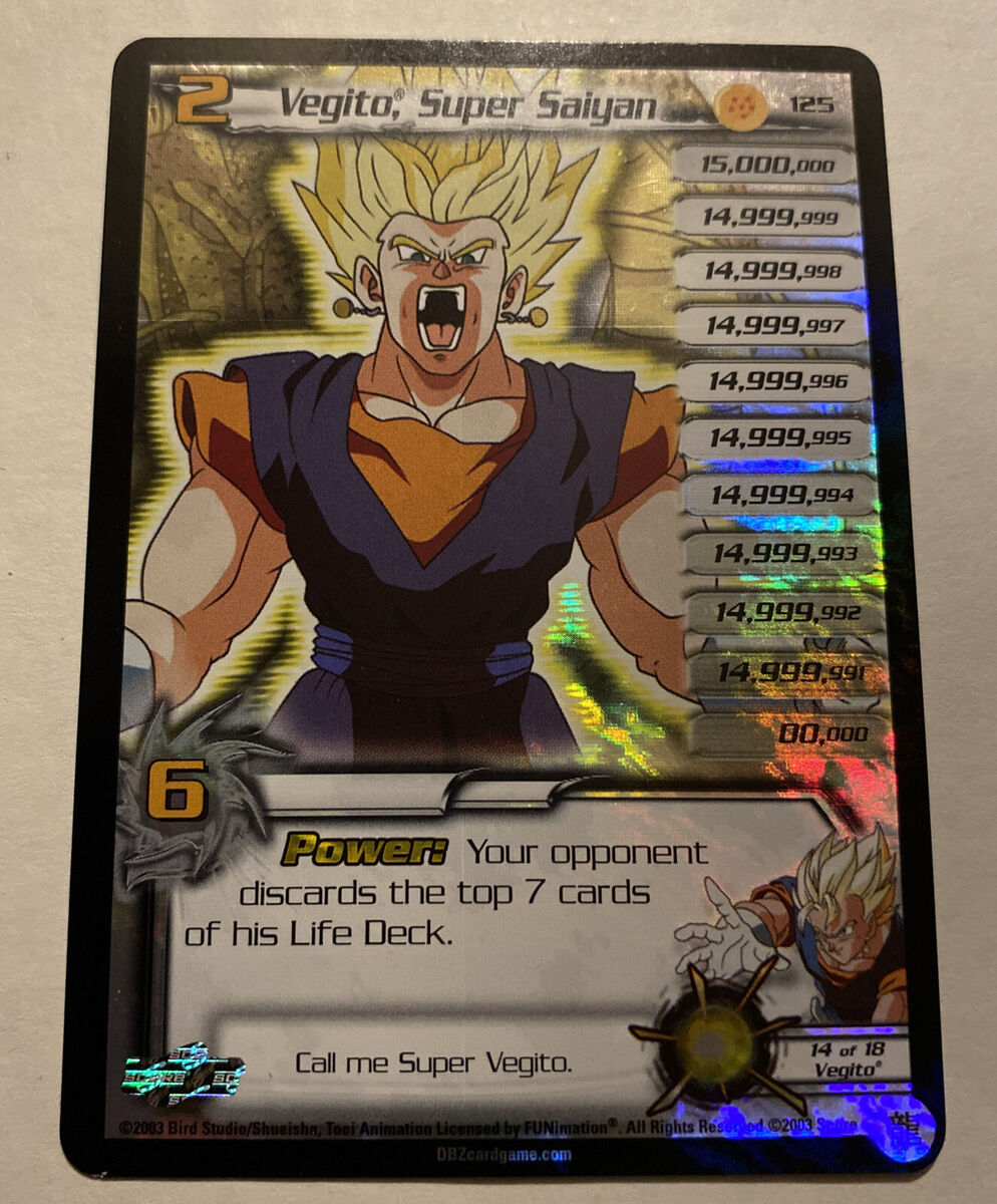 DBZ Card Limited Vegito, Super Saiyan 6* Ultra Rare 125 UR DBZ Card Limited Vegito, Super Saiyan 6* Ultra Rare 125 UR