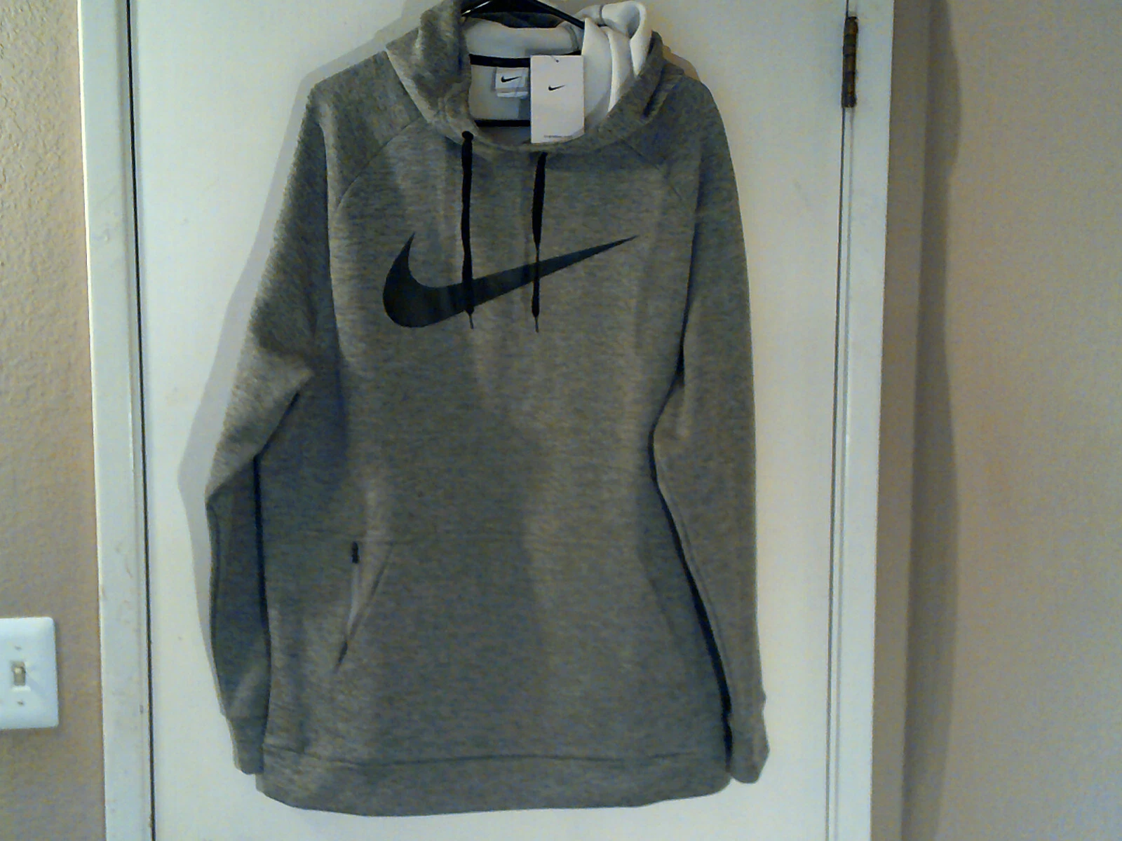 NEW NIKE TRAINING "Therma-FIT Swoosh Training PO Hoodie" MEN'S GREY L CU6238-063