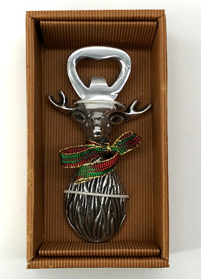 Reindeer Stag Elk Deer Wine Bottle Opener New in Box Gift Christmas Gift
