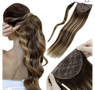 Laavoo ponytail extension Amazon.com : LaaVoo Ponytail Hair Extensions Human Hair  main image 3