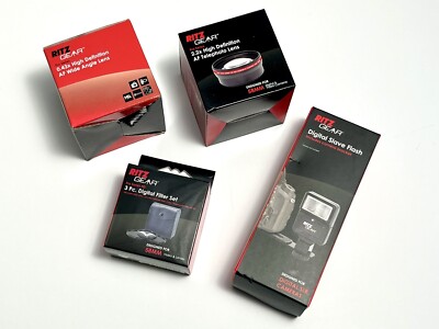 Telephoto & Wide Angle Digital Photo Video AF 58mm Lens Filters And Flash Bundle