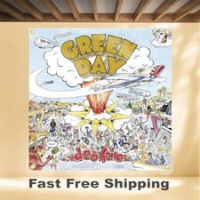 GREEN DAY DOOKIE 4'X4' BANNER ALBUM COVER ART FABRIC POSTER FLAG TAPESTRY
