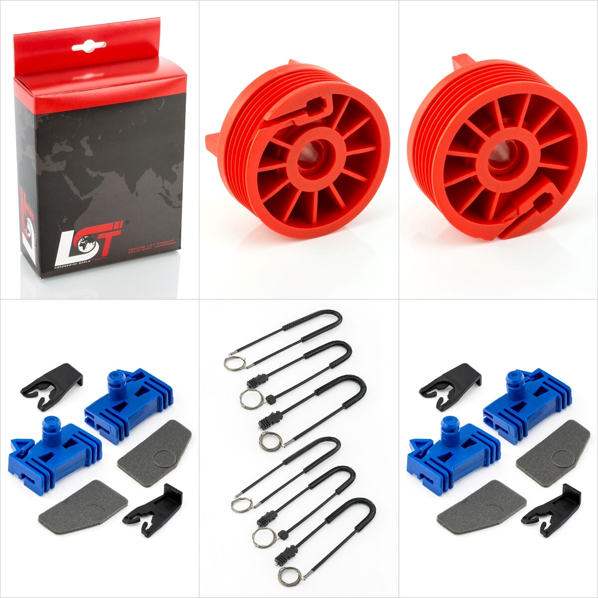 Window Regulator Repair Kit for Renault Laguna 2 II Grandtour Front Left & Right