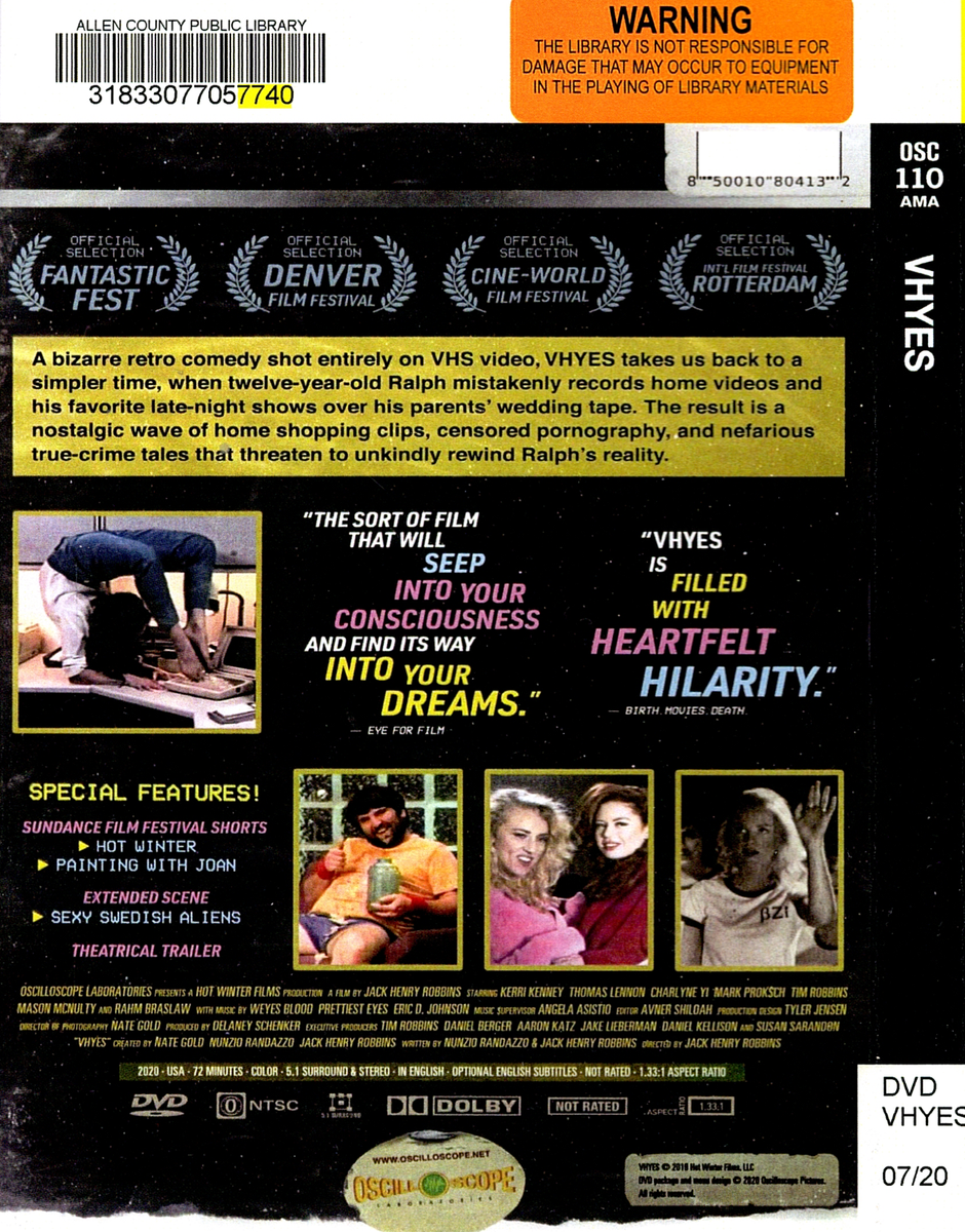 Oscilloscope Laboratories Films on DVD; 3rd 1 FREE
