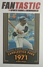 2020 Topps Heritage 20 Gigantic Seasons Insert YOU PICK - Willie Mays  Giants