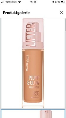 Maybelline New York Lifter Plump & Glow Foundation 30ml - 3x Shade 325 Sealed