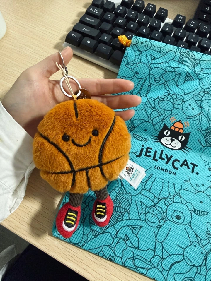 Jellycat Basketball Keychain – Plush Bag Charm - Image 3 of 3