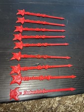 9 Vintage MACHUS RED FOX Swizzle Stick Jimmy Hoffa’s Last Seen Location Detroit.