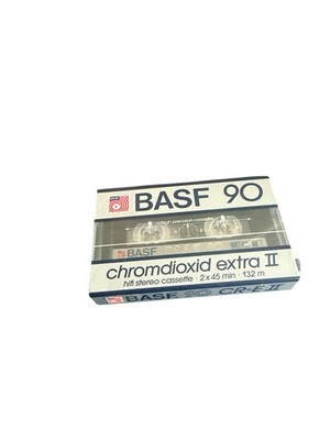    BASF CHROMDIOXID EXTRA II 90 CHROME TYPE 2 BLANK CASSETTE TAPE (1985) NEW