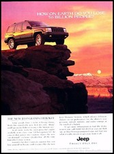 1996 Jeep Grand Cherokee Vintage Advertisement Print Art Car Ad J370