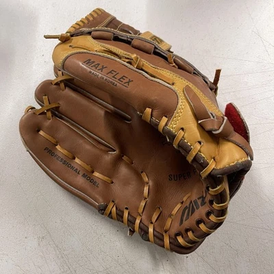 Vintage Mizuno Baseball Softball Handschuh Jungen 11 Brown Leder Max Flex Tartan - Bild 1 von 4