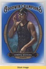 2020 Upper Deck Goodwin Champions Royal Blue Simone Manuel #17 READ 9l4