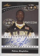 2011 Leaf US Army All-American Bowl Black 2/20 Tobias Singleton #TA-TS1 Auto 0af