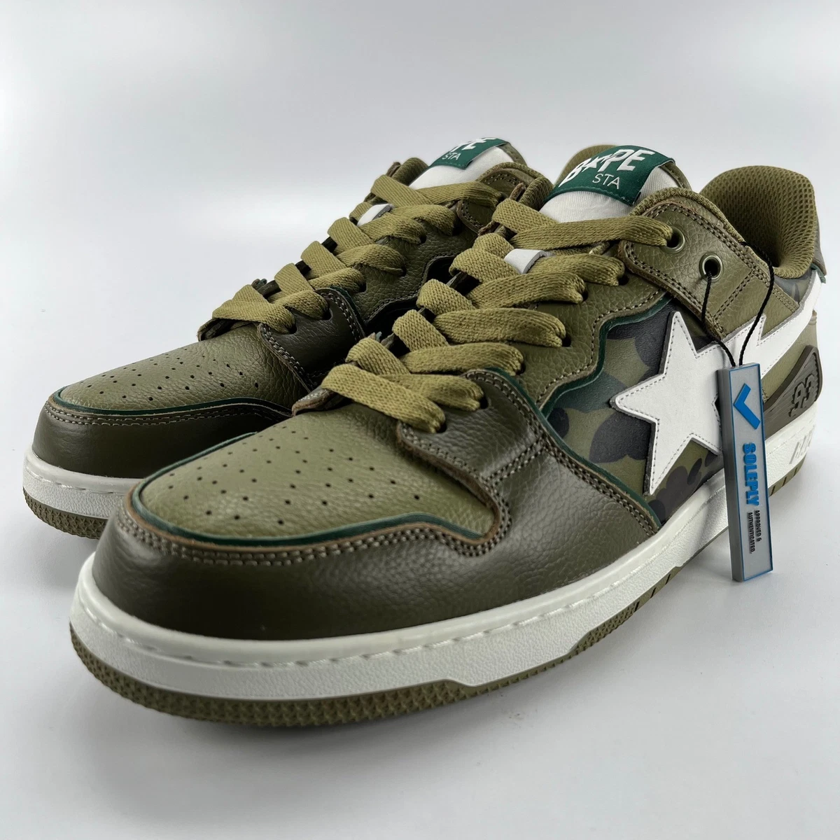 A Bathing Ape BAPE Sk8 Sta Low Green Camo for sale | eBay