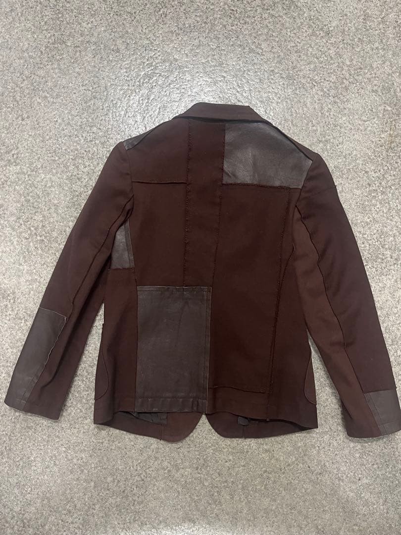 Y's 1995SS Patchwork Tailored Jacket Mixed Materi… - image 16