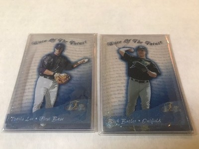 1998 Flair Showcase Wave of the Future LOT 2 #1 RICH BUTLER #11 TRAVIS LEE