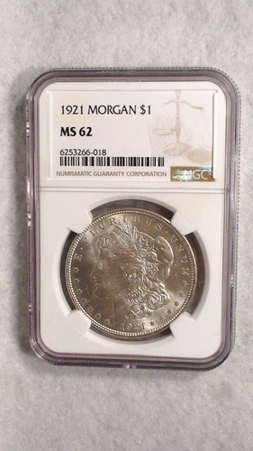 1921 P Morgan Dollar NGC MS62 UNCIRCULATED $1 Coin BUY IT NOW!