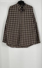 Van Heusen Mens Multicolor Plaid Wrinkle Free Long Sleeve Dress Shirt Size XL