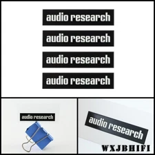 Audio Research waterproof Sticker logo badge 56.4mm(2.22")X12.7mm(0.5")