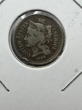 1866 Three Cent Nickel - As Shown! (3159)
