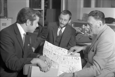 Mario Widmer Fridolin Luchsinger Serge Lang 1968 1960s Switzerland Old Photo