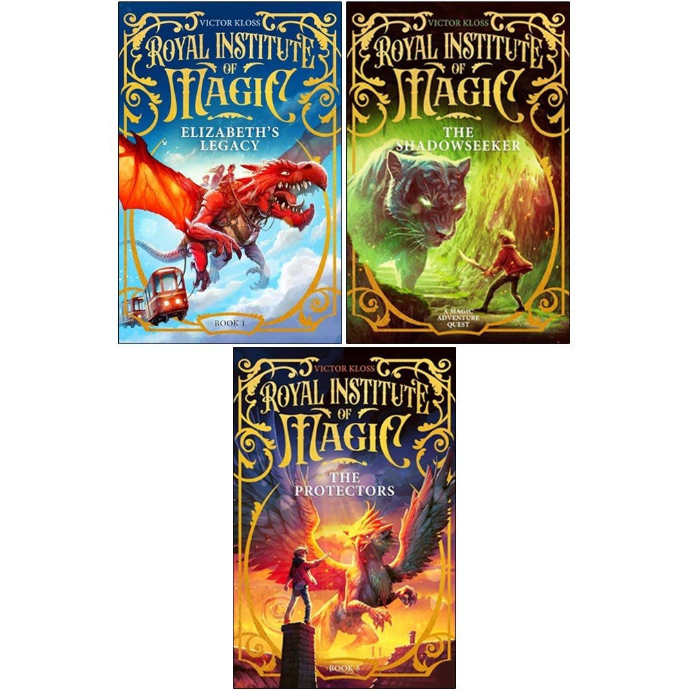 Royal Institute of Magic Series 3 Books Collection Set by Victor Kloss Protector
