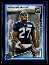 2025 Panini Donruss Optic Rated Rookie Purple Shock Prizm #288 Woody Marks RC