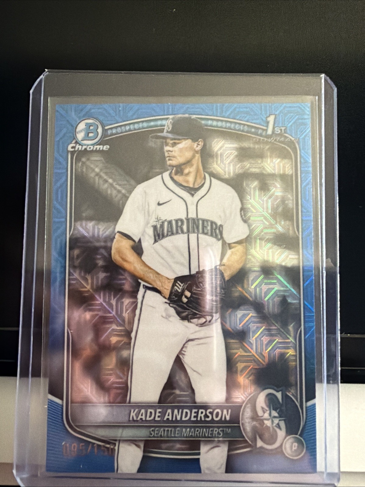 2025 Bowman Draft Kade Anderson 1st Bowman Mojo Refractor Blue /150